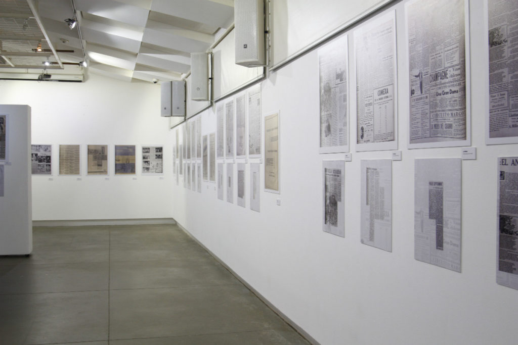 Exposición de periódicos antiguos