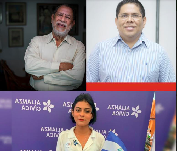 Tres reconocidas voces disidentes del gobierno de Nicaragua apresados por opinar.
